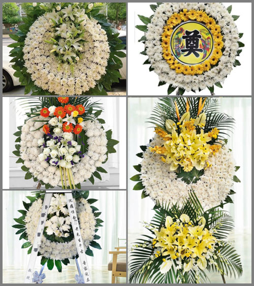 上海金山区漕泾镇阮巷村花圈速递